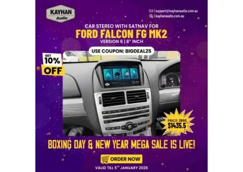 Boxing Day Deal: 8” SatNav Stereo for Ford Falcon FG MK2  Description