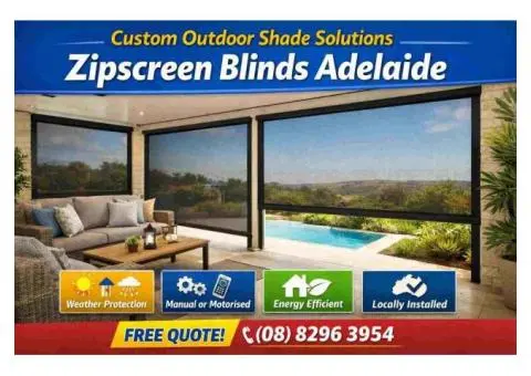 Custom Outdoor Shade Solutions – Zipscreen Blinds Adelaide