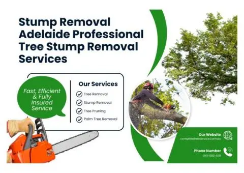 Stump Removal Adelaide Professional Tree Stump Removal Services