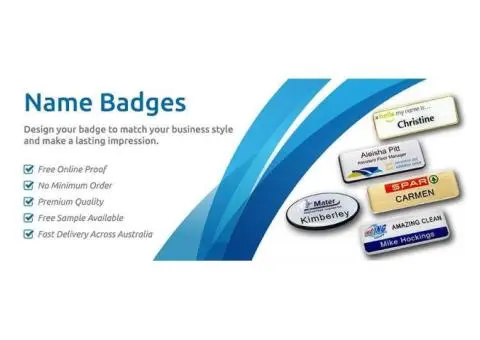 Custom Name Badges Australia | AJ Parkes