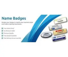 Custom Name Badges Australia | AJ Parkes