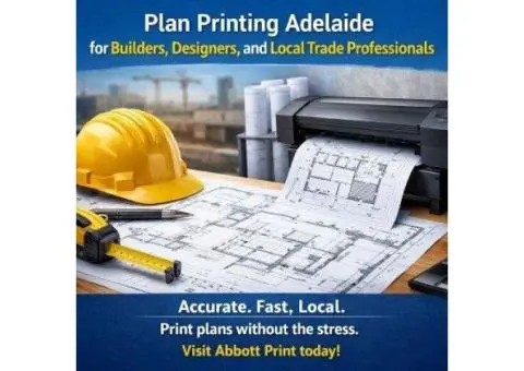 Plan Printing Adelaide for Builders, Designers, and Local Trade Professionals
