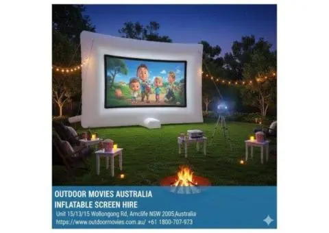 Inflatable Screen Hire for Outdoor Movie Nights Big And Small