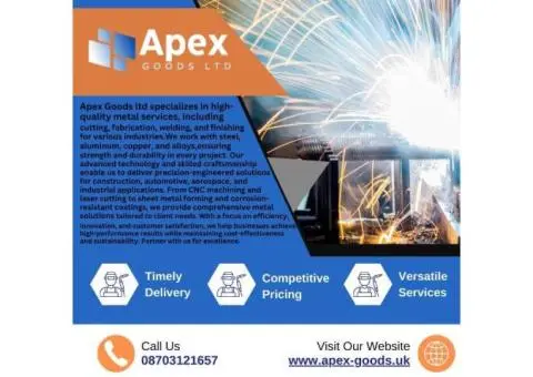 Apex Goods ltd specializes in highـquality Metal Services