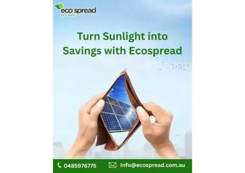 Turn Sunlight into Real Savings with Ecospread Solar