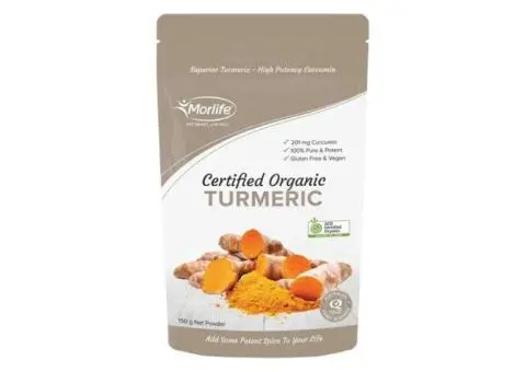 Searching for Pure Organic Turmeric Powder? Try Morlife Certified Organic