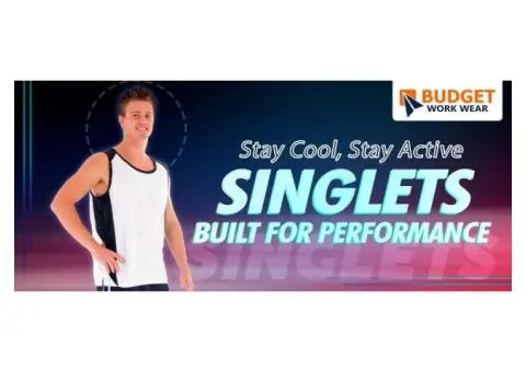 STAY COOL, STAY ACTIVE SINGLETS BUILT FOR PERFORMANCE