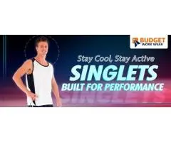 STAY COOL, STAY ACTIVE SINGLETS BUILT FOR PERFORMANCE