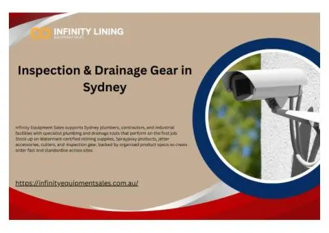Pro-Grade Relining, Inspection & Drainage Gear in Sydney