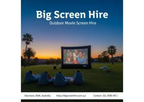 Outdoor Movie Screen Hire For Community Events And Backyard Film Nights