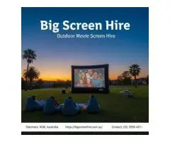 Outdoor Movie Screen Hire For Community Events And Backyard Film Nights