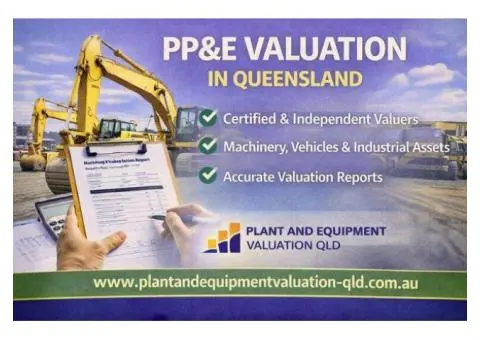 PP&E Valuation Services in QLD | Plant & Equipment Valuation Experts