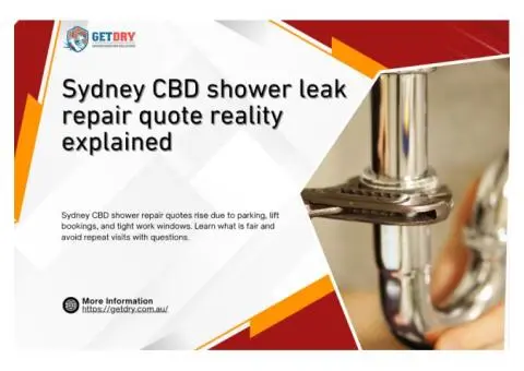 Shower Leak Repair Quotes: Parking and Lift Bookings Add Up
