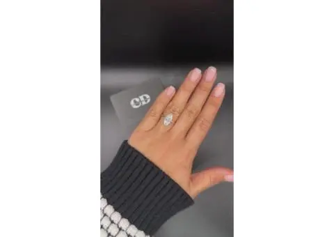 3.5 Carat Marquise Diamond Engagement Ring – Two-Tone Hidden Halo Solitaire