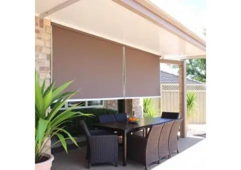Don’t let the rain ruin the BBQ. Buy outdoor blinds!