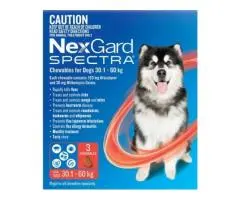 Nexgard Spectra Extra Large Dogs (30.1 - 60kg) Red