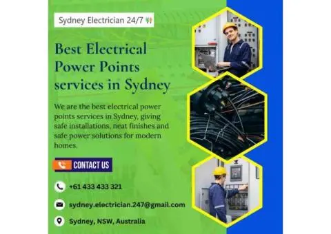 Best Electrical Power Points services in Sydney