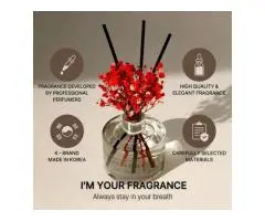 COCODOR Flower Reed Diffuser Set / 200Ml / White Jasmine/Scent Diffuser with Sti