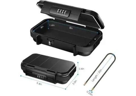 【New Version】 Portable Safe Box, Combination Security Case Lockbox with Code, Wa - 2/3