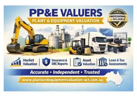 PP&E Valuers – Trusted Plant & Equipment Valuation Services