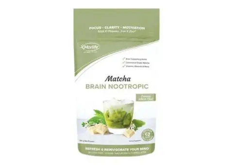 Stay Sharp Naturally with Morlife Matcha Brain Nootropic White Chocolate