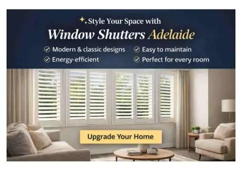 Style Your Space with Window Shutters Adelaide
