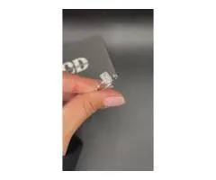 2 Carat White Gold Diamond Ring – Dot-Dash Side Stone Engagement Ring