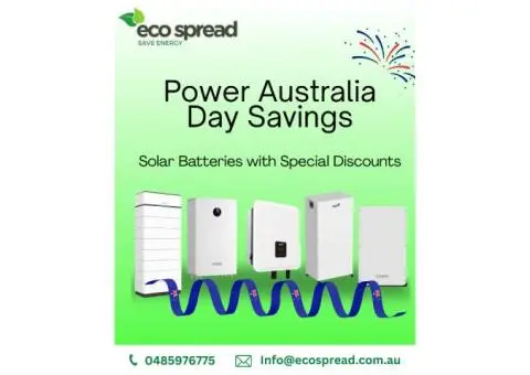 Power Australia Day Savings with Solar Batteries