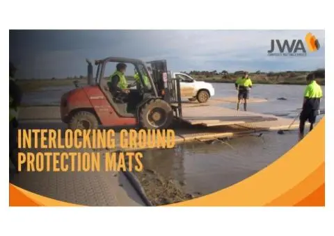 Interlocking Ground Protection Mats for Heavy-Duty Site Access
