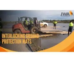 Interlocking Ground Protection Mats for Heavy-Duty Site Access