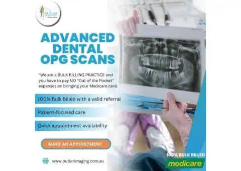 Advanced Dental OPG Scans at Butler Medical Imaging. (08) 9544 3999