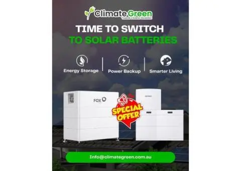Special Solar Battery Offer – Limited Spots