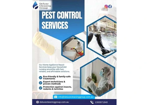 Pest control Brisbane made simple by Deluxe Cleaning Group specialists.