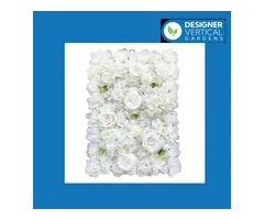 Create Surreal Elegance with White Artificial Flower Walls
