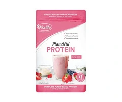 Daily Plant-Based Protein Made Easy with Morlife Plantiful Berry Swirl