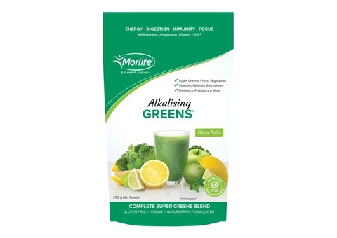 Need a Daily Greens Boost? Try Morlife Alkalising Greens Powder Citrus Twist