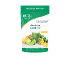 Support Energy & Balance with Morlife Alkalising Greens Powder Pine Slice