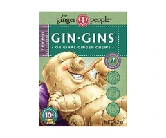 The Ginger People Gin Gins Original Ginger Chews for Daily Digestive Support