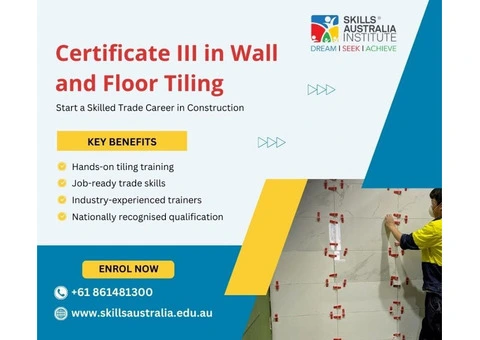 Upgrade Your Skills with Certificate 3 in Wall and Floor Tiling in Perth!