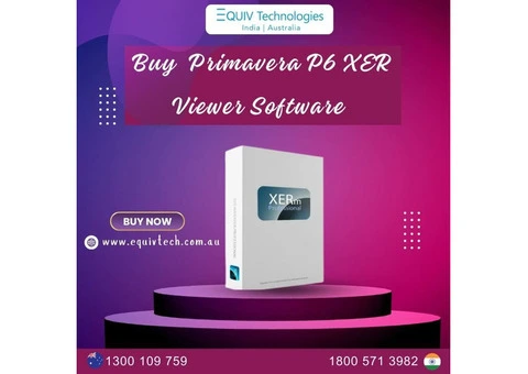 Primavera P6 XER File Viewer Software