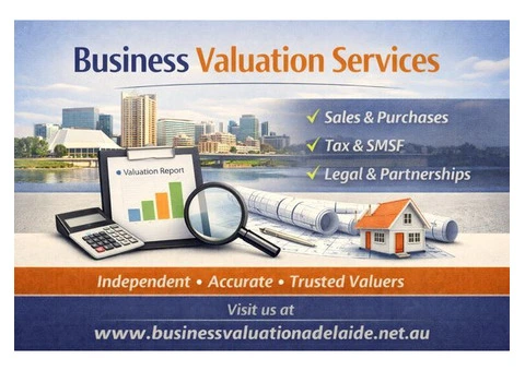 Business Valuation Services – Trusted Valuers in Adelaide
