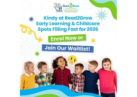 Secure Your Child’s Place in Read2Grow’s Kindy Program