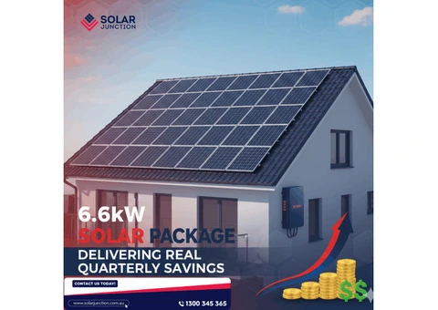 6.6kW solar package delivering real quarterly savings