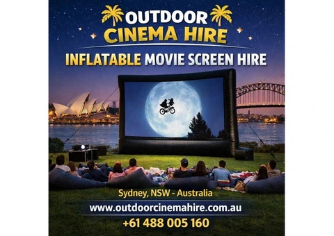 Inflatable Movie Screen Hire for Backyard Nights and Big Events
