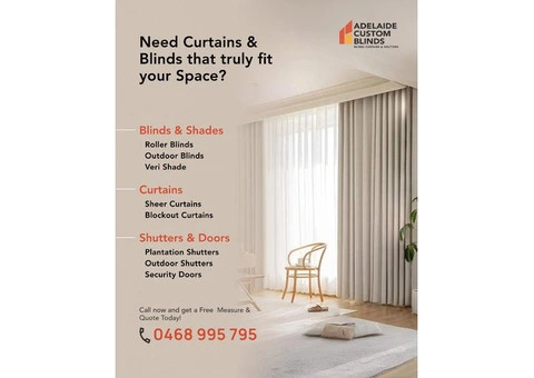 Blinds, Curtains, Shutters and security doors