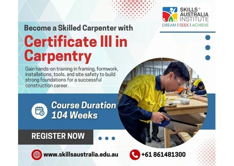 Start Your Career with Cert 3 Carpentry and Become Job-Ready Fast!