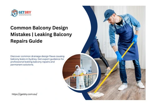 Common Balcony Design Mistakes | Leaking Balcony Repairs Guide