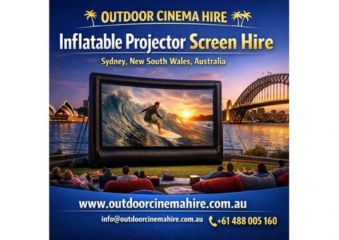 Inflatable Projector Screen Hire for Backyard Movies and Outdoor Events