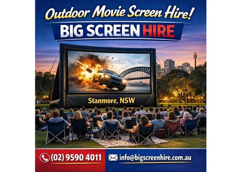 Outdoor Movie Screen Hire for Backyard Events Across Sydney NSW