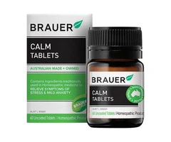 Brauer Calm Tablets – Herbal Formula for Relaxation, Stress Relief & Emotional Balance